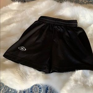 Boys black athletic shorts
